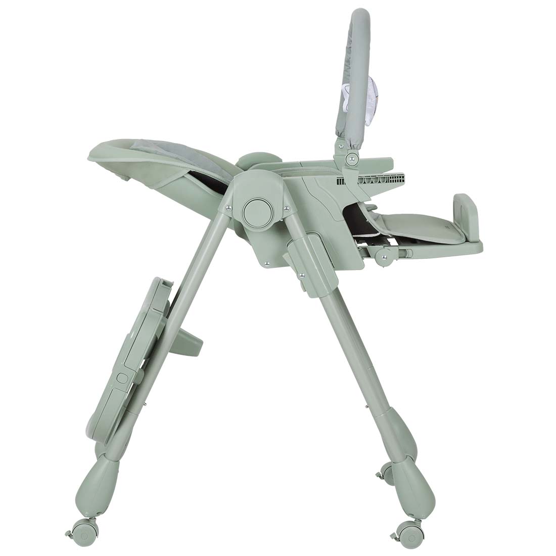 Стульчик для кормления Lotus 2026 ANIM Благодаря глубокому наклону спинки, мягкому вкладышу и дуге с игрушками он легко превращается в уютный шезлонг.