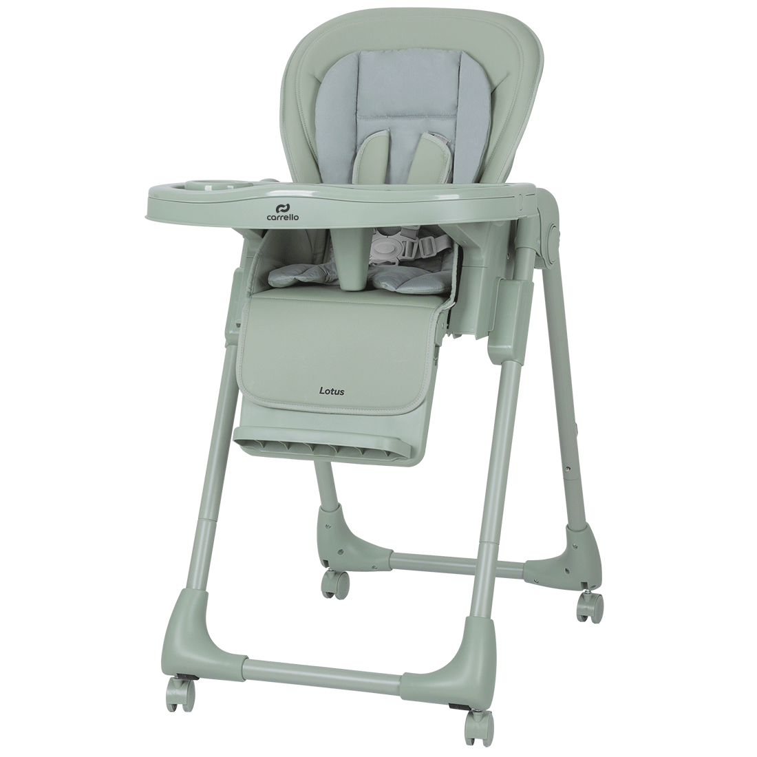 Стульчик для кормления Lotus 2026 ANIM Компактно складывается и не занимает много места.